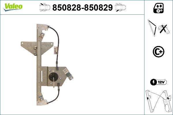 VALEO 850828 - Mecanism actionare geam aaoparts.ro