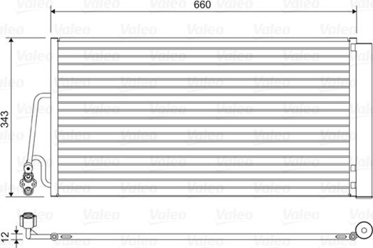VALEO 814409 - Condensator, climatizare aaoparts.ro