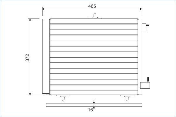 Valeo 814095 - Condensator, climatizare aaoparts.ro