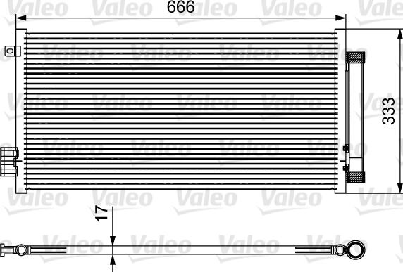 Valeo 814111 - Condensator, climatizare aaoparts.ro