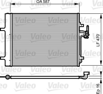 Valeo 814184 - Condensator, climatizare aaoparts.ro