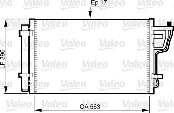 Valeo 814351 - Condensator, climatizare aaoparts.ro