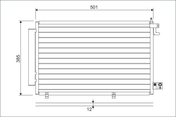 Valeo 814294 - Condensator, climatizare aaoparts.ro