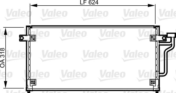 Valeo 814240 - Condensator, climatizare aaoparts.ro