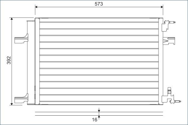 Valeo 814201 - Condensator, climatizare aaoparts.ro