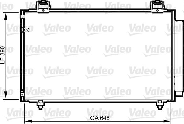 Valeo 814208 - Condensator, climatizare aaoparts.ro