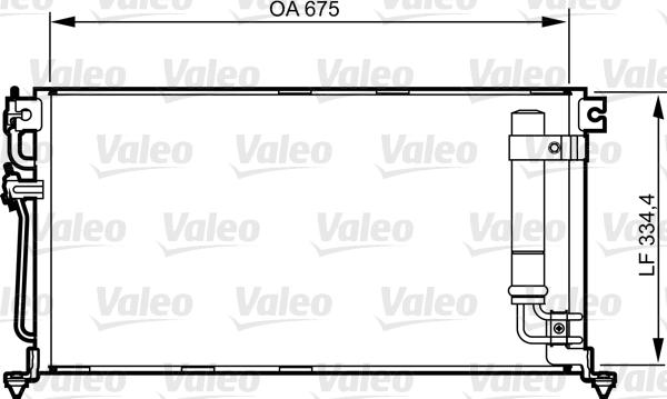 Valeo 814273 - Condensator, climatizare aaoparts.ro
