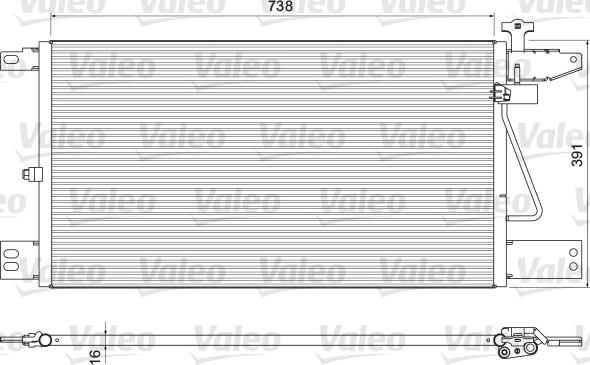 Valeo 815065 - Condensator, climatizare aaoparts.ro