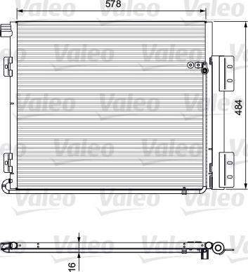 Valeo 815060 - Condensator, climatizare aaoparts.ro