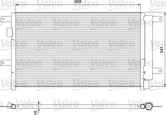 Valeo 815089 - Condensator, climatizare aaoparts.ro