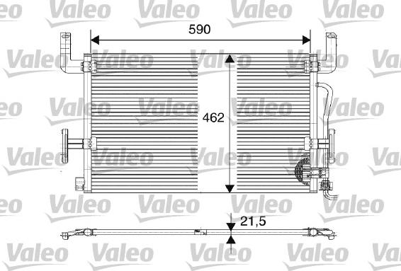 Valeo 816980 - Condensator, climatizare aaoparts.ro