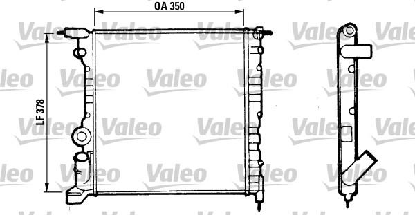 VALEO 816656 - Radiator, racire motor aaoparts.ro