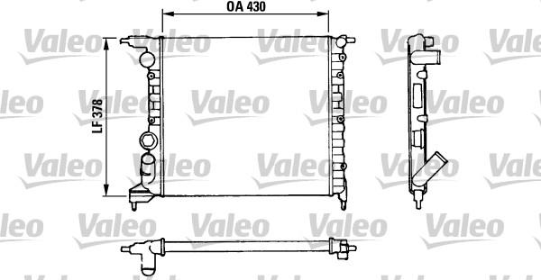 Valeo 816658 - Radiator, racire motor aaoparts.ro