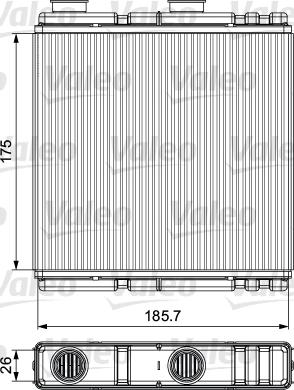 Valeo 811543 - Schimbator caldura, incalzire habitaclu aaoparts.ro