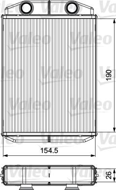 Valeo 811553 - Schimbator caldura, incalzire habitaclu aaoparts.ro