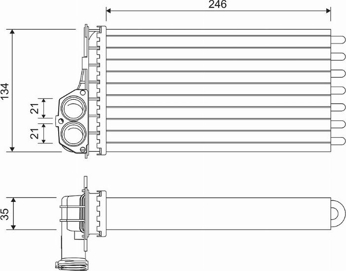 Valeo 811565 - Schimbator caldura, incalzire habitaclu aaoparts.ro