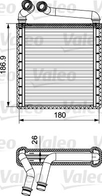 Valeo 811500 - Schimbator caldura, incalzire habitaclu aaoparts.ro