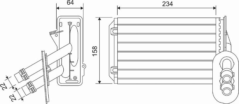 Valeo 811501 - Schimbator caldura, incalzire habitaclu aaoparts.ro