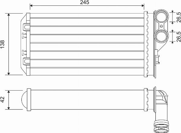 VALEO 811503 - Schimbator caldura, incalzire habitaclu aaoparts.ro