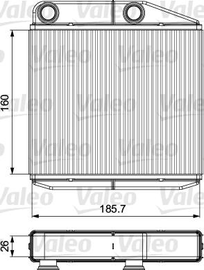 Valeo 811502 - Schimbator caldura, incalzire habitaclu aaoparts.ro