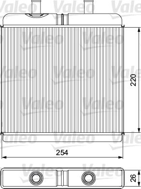 Valeo 811539 - Schimbator caldura, incalzire habitaclu aaoparts.ro