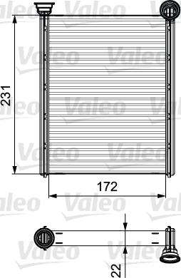 Valeo 811534 - Schimbator caldura, incalzire habitaclu aaoparts.ro