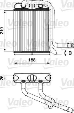 Valeo 811524 - Schimbator caldura, incalzire habitaclu aaoparts.ro