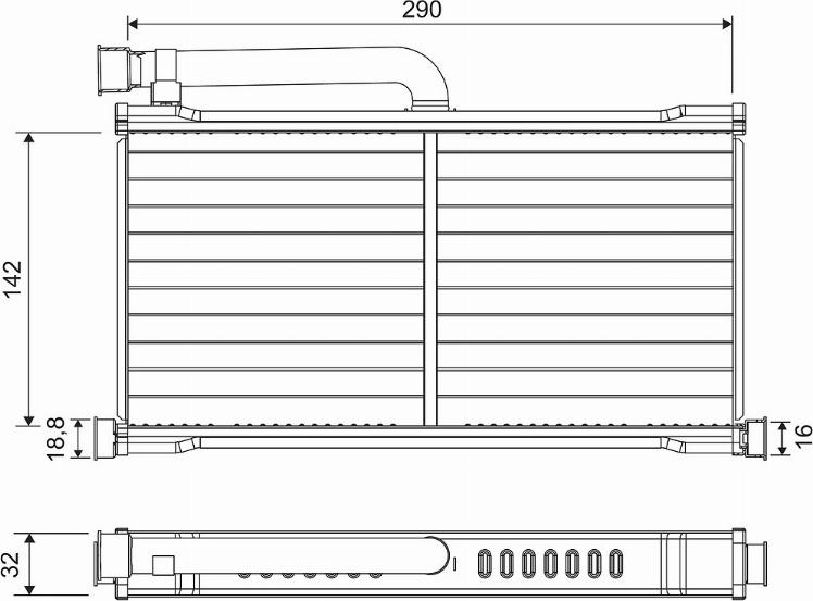 Valeo 811570 - Schimbator caldura, incalzire habitaclu aaoparts.ro