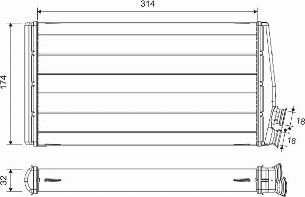 Valeo 811632 - Schimbator caldura, incalzire habitaclu aaoparts.ro