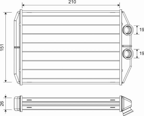 VALEO 811624 - Schimbator caldura, incalzire habitaclu aaoparts.ro