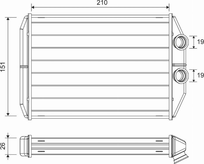Valeo 811624 - Schimbator caldura, incalzire habitaclu aaoparts.ro