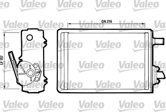 Valeo 811399 - Schimbator caldura, incalzire habitaclu aaoparts.ro