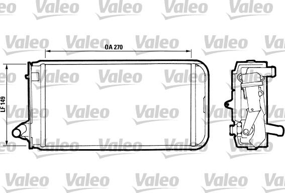 Valeo 811 393 - Schimbator caldura, incalzire habitaclu aaoparts.ro