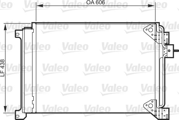 Valeo 818985 - Condensator, climatizare aaoparts.ro