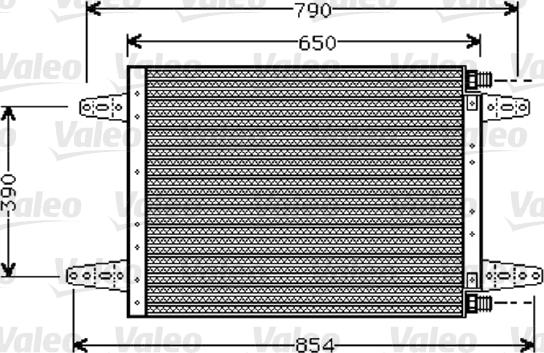 Valeo 818045 - Condensator, climatizare aaoparts.ro