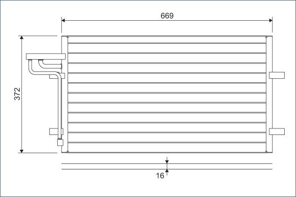 Valeo 818046 - Condensator, climatizare aaoparts.ro