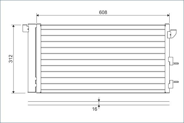 Valeo 818005 - Condensator, climatizare aaoparts.ro