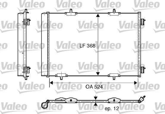 Valeo 818015 - Condensator, climatizare aaoparts.ro