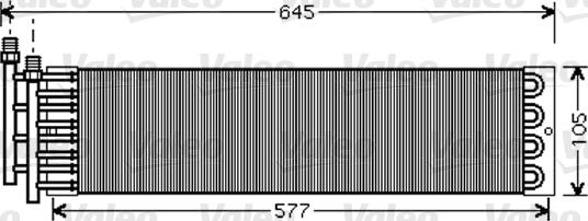 Valeo 818033 - Condensator, climatizare aaoparts.ro