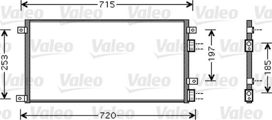 Valeo 818037 - Condensator, climatizare aaoparts.ro