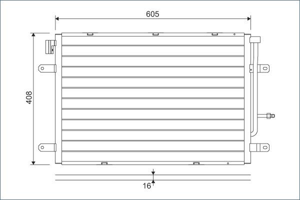 Valeo 818190 - Condensator, climatizare aaoparts.ro