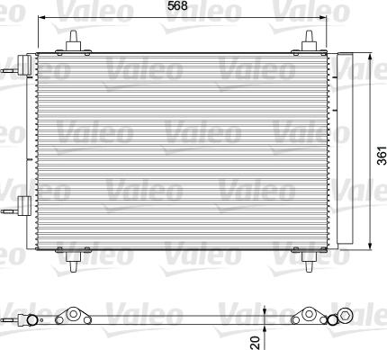 Valeo 818171 - Condensator, climatizare aaoparts.ro