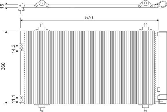 VALEO 818171 - Condensator, climatizare aaoparts.ro