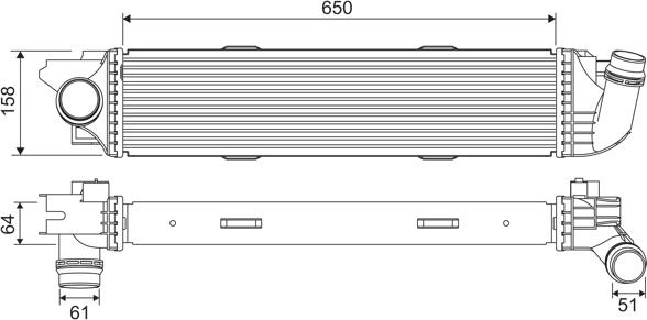 Valeo 818299 - Intercooler, compresor aaoparts.ro