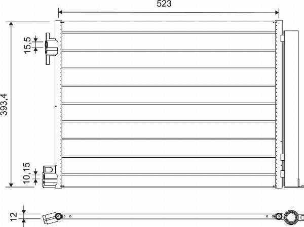VALEO 812501 - Condensator, climatizare aaoparts.ro