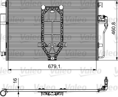 Valeo 812502 - Condensator, climatizare aaoparts.ro