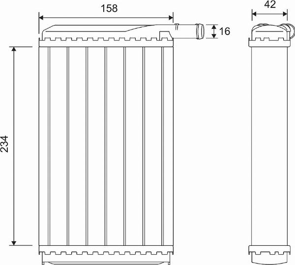 VALEO 812034 - Schimbator caldura, incalzire habitaclu aaoparts.ro