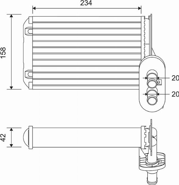 VALEO 812030 - Schimbator caldura, incalzire habitaclu aaoparts.ro