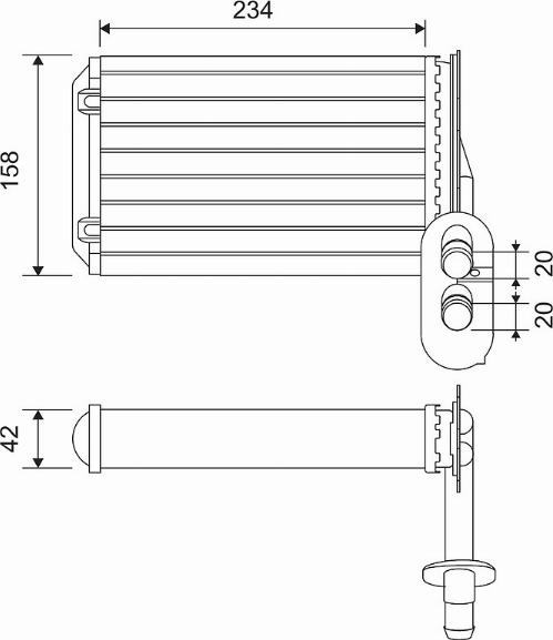 Valeo 812031 - Schimbator caldura, incalzire habitaclu aaoparts.ro
