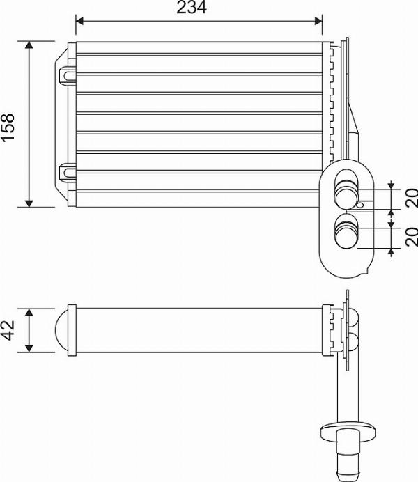 VALEO 812031 - Schimbator caldura, incalzire habitaclu aaoparts.ro